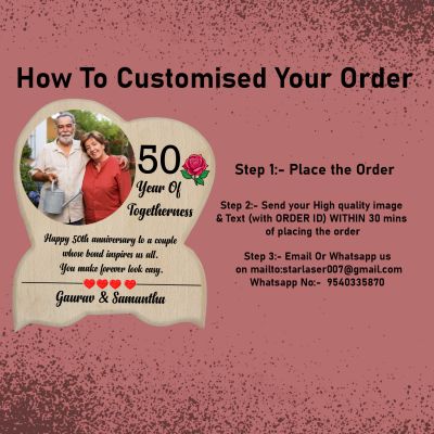 Personalized 50 Years of Togetherness Photo Frame  Golden Jubilee Gifts for Parents, Grandparents, Husband & Wife